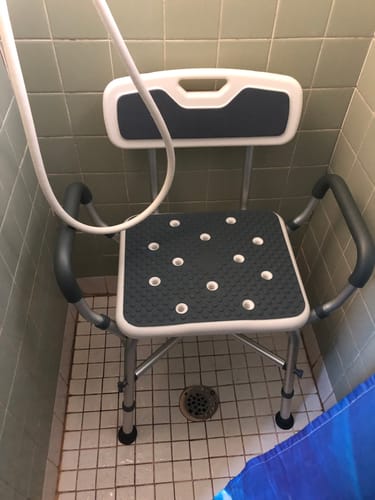 Customer photo review of Shower Chair (450lb)