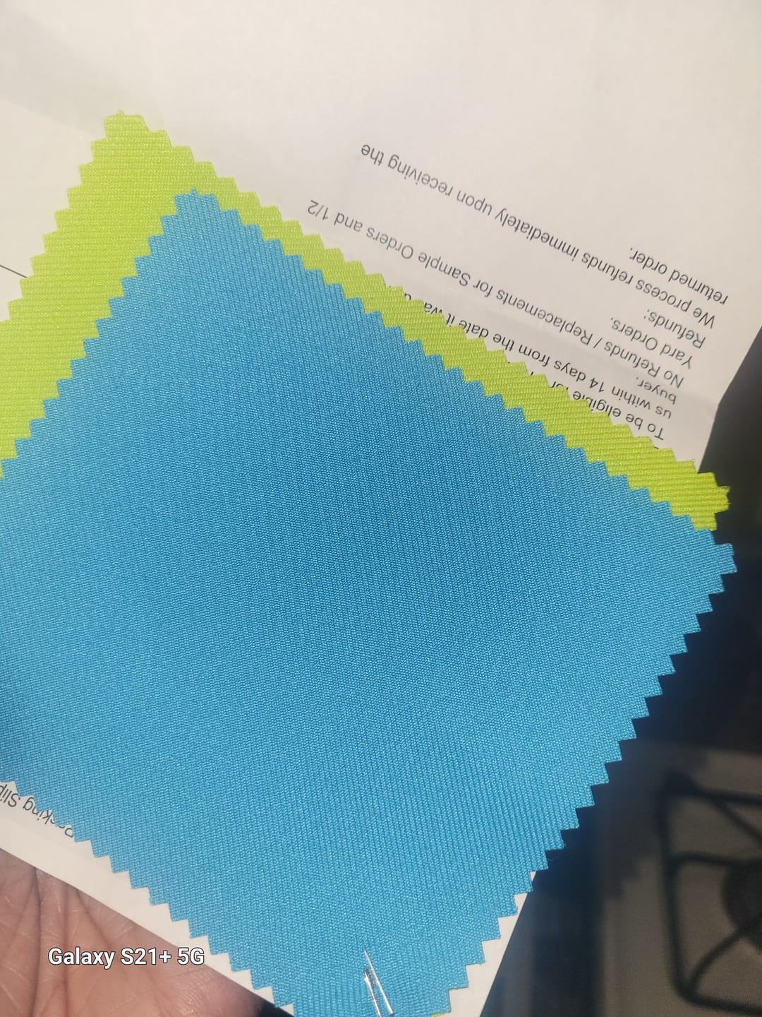 Customer photo review of Deluxe Gabardine