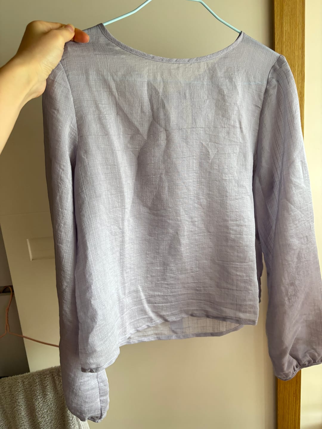 Customer photo review of Eden Ribbon Sheer Top