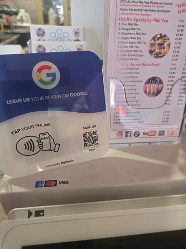 Customer photo review of Google Reviews - Plate