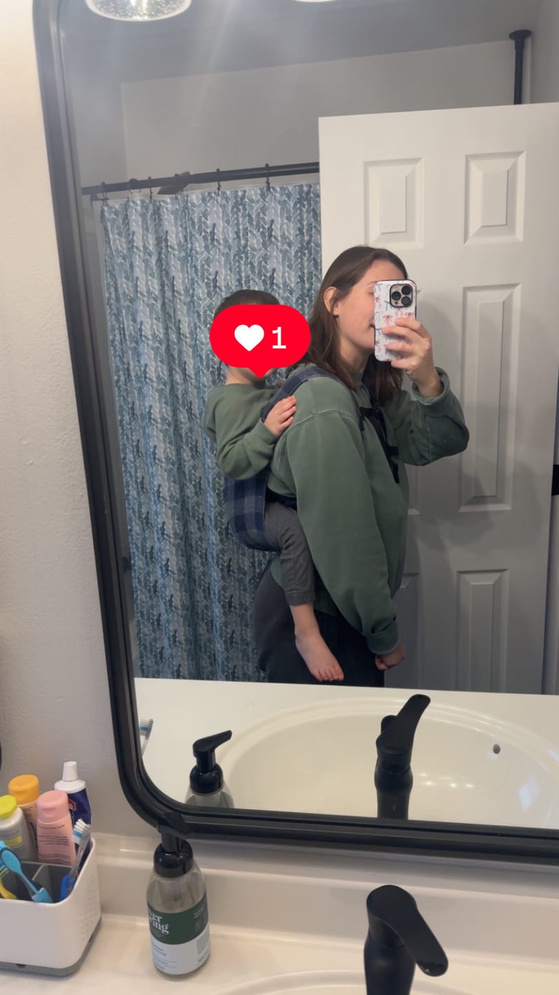 Customer photo review of Toddler Onbuhimo