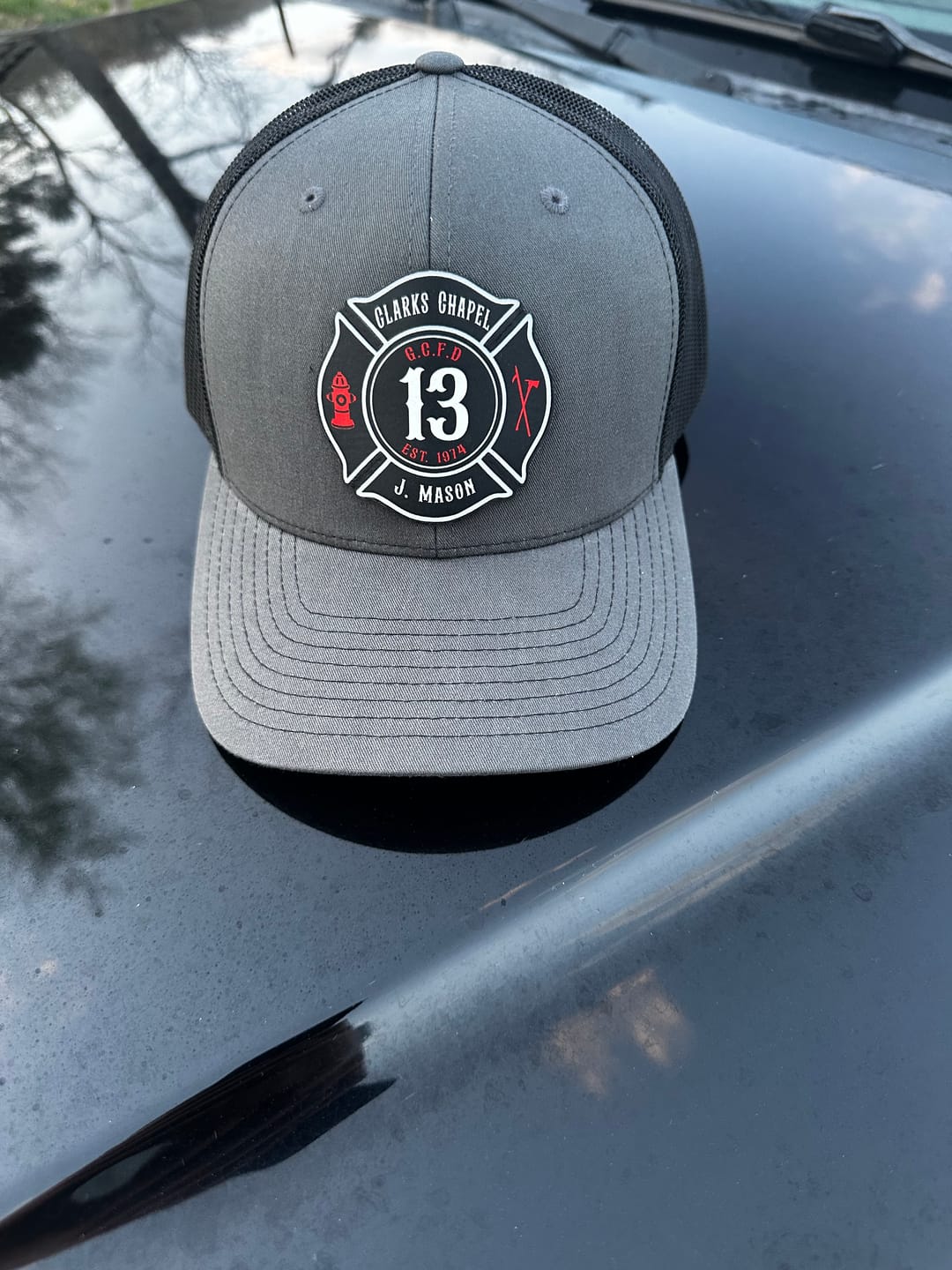 Customer photo review of Full Color Maltese Leather Patch