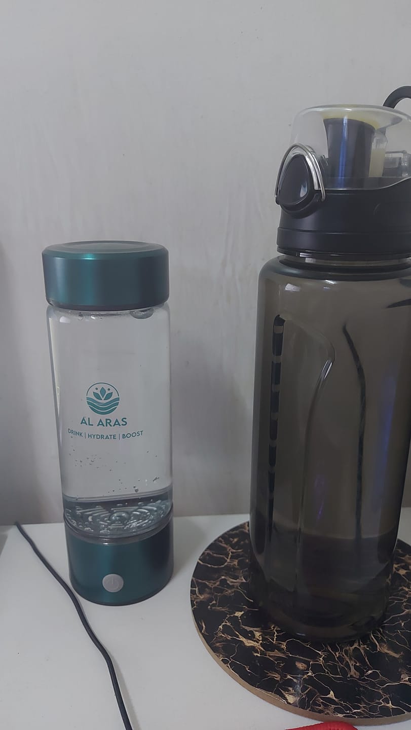 Customer photo review of Hydrogen Water Bottle - Free eBook