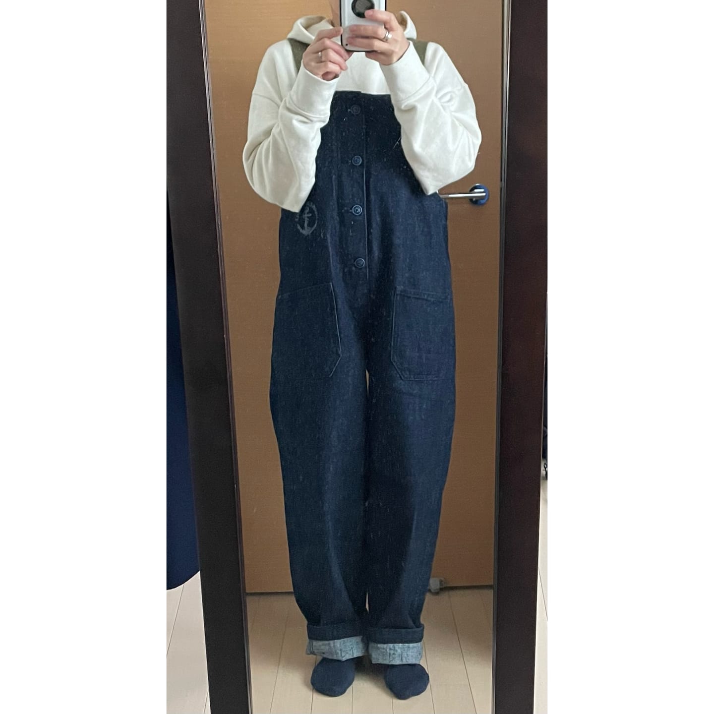 Customer photo review of アメリカンレトロ海軍デッキオーバーオール　デニム