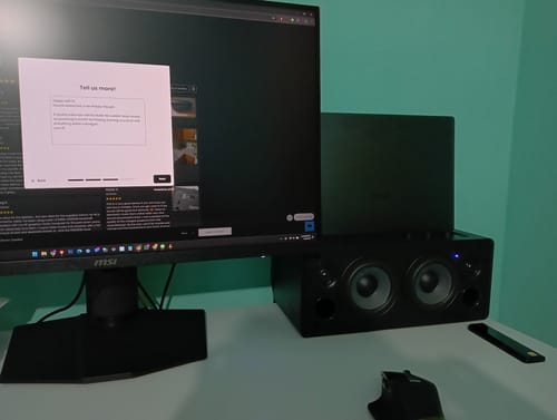 Customer photo review of D12 Integrated Stereo Speaker