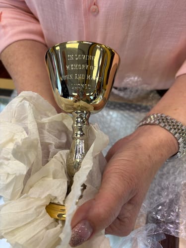 Customer photo review of 5 Oz Chalice With Paten