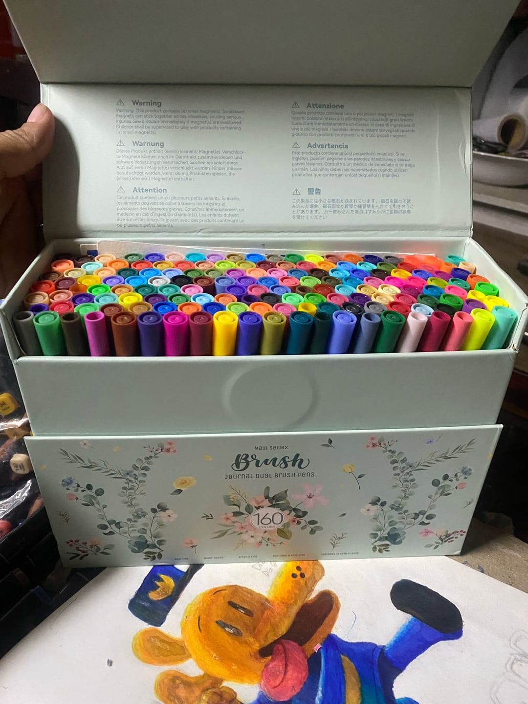 Customer photo review of Ohuhu - Set 160 Marcadores a Base de Agua Maui Doble Punta