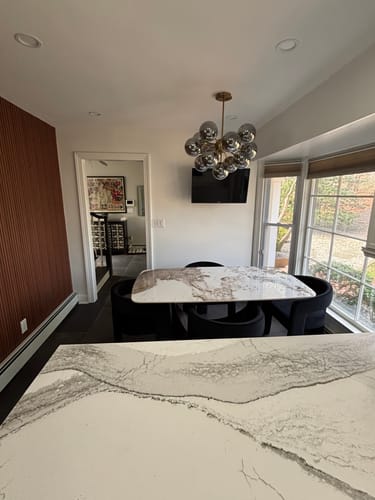 Customer photo review of Glam Dark Pearl Sputnik Smoked Glass Bubble Chandelier Light Fixture