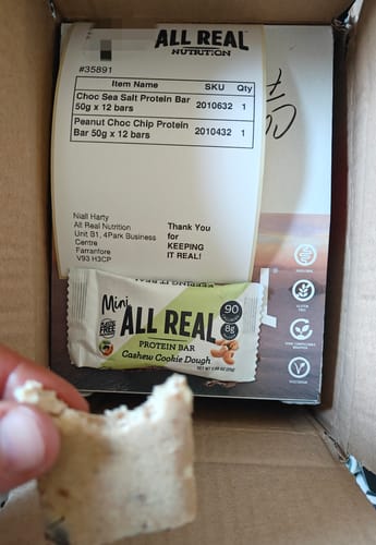 Customer photo review of Choc Sea Salt Protein Bar 50g x 12 bars