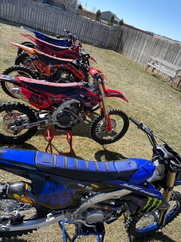 Customer photo review of Custom Seat Cover: 2024 Yamaha YZ125