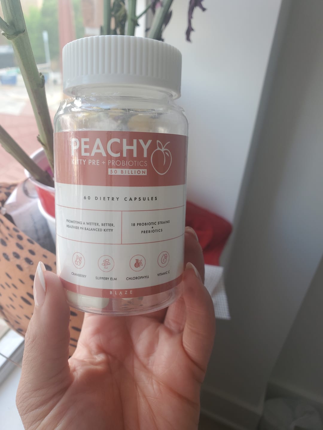 Customer photo review of Peachy Probiotics
