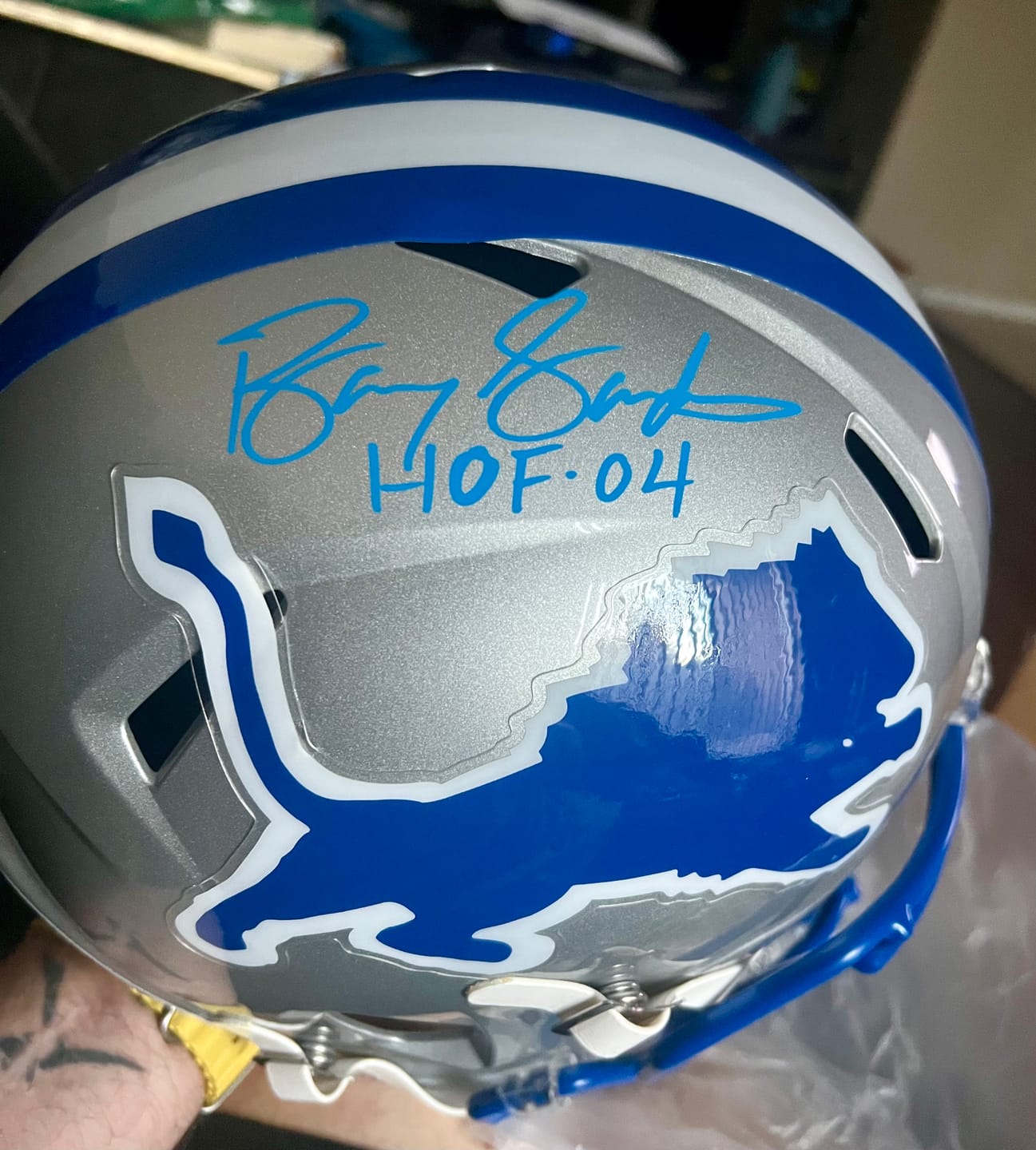 Customer photo review of Barry Sanders Autograph Signing