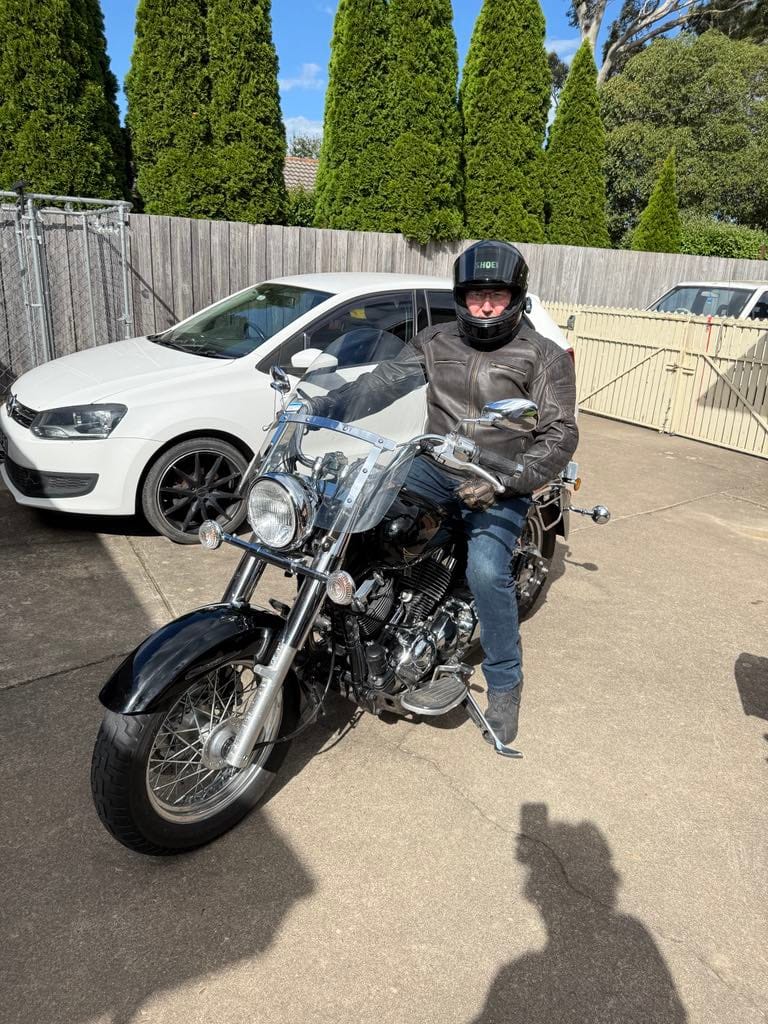 Customer photo review of GEN 2 'ol Bobber' | Diamond Quilted Premium Motorbike Jacket | Distressed Charcoal Brown