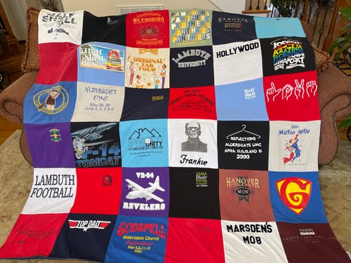 Customer photo review of Project Repat T-Shirt Quilt