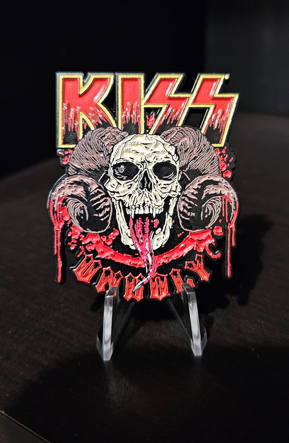 Customer photo review of Kiss - Unholy - Enamel Pin