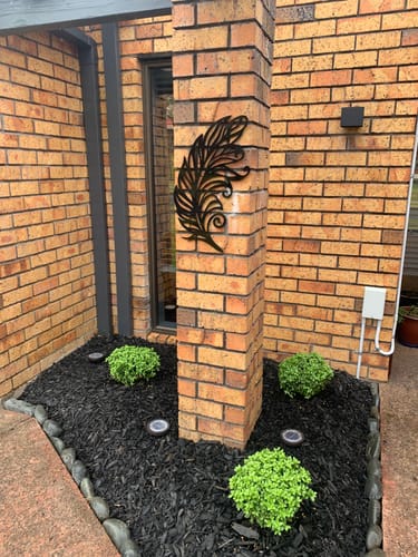 Customer photo review of Koru Feather Wall Art