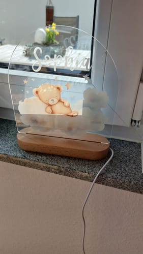 Customer photo review of Schlaf gut - Nachtlicht mit Namen