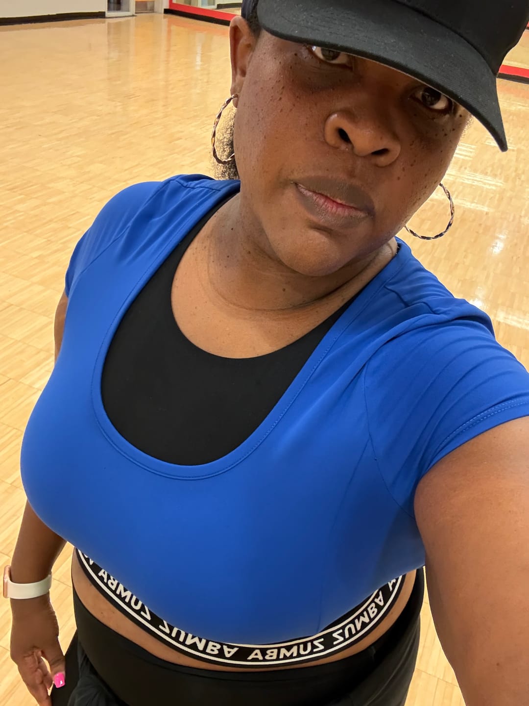 Customer photo review of Victory Scoop Neck Crop Top