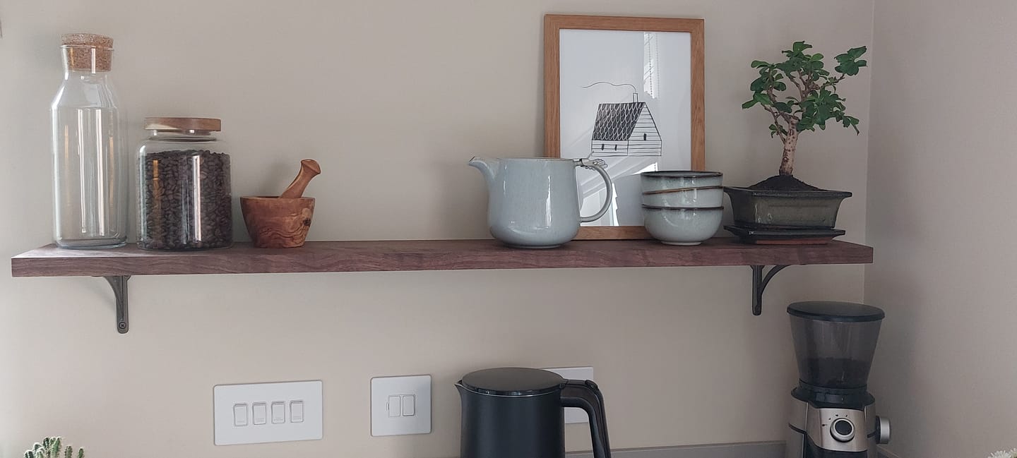 Customer photo review of 6 Inch Ironbridge Cast Iron Shelf Bracket