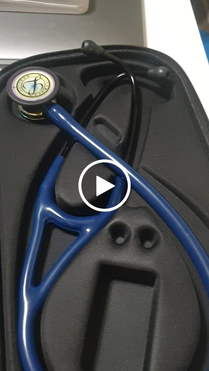 Customer video review of Littmann Cardiology IV Diagnostic Stethoscope: Polished Rainbow & Navy - Black Stem 6242