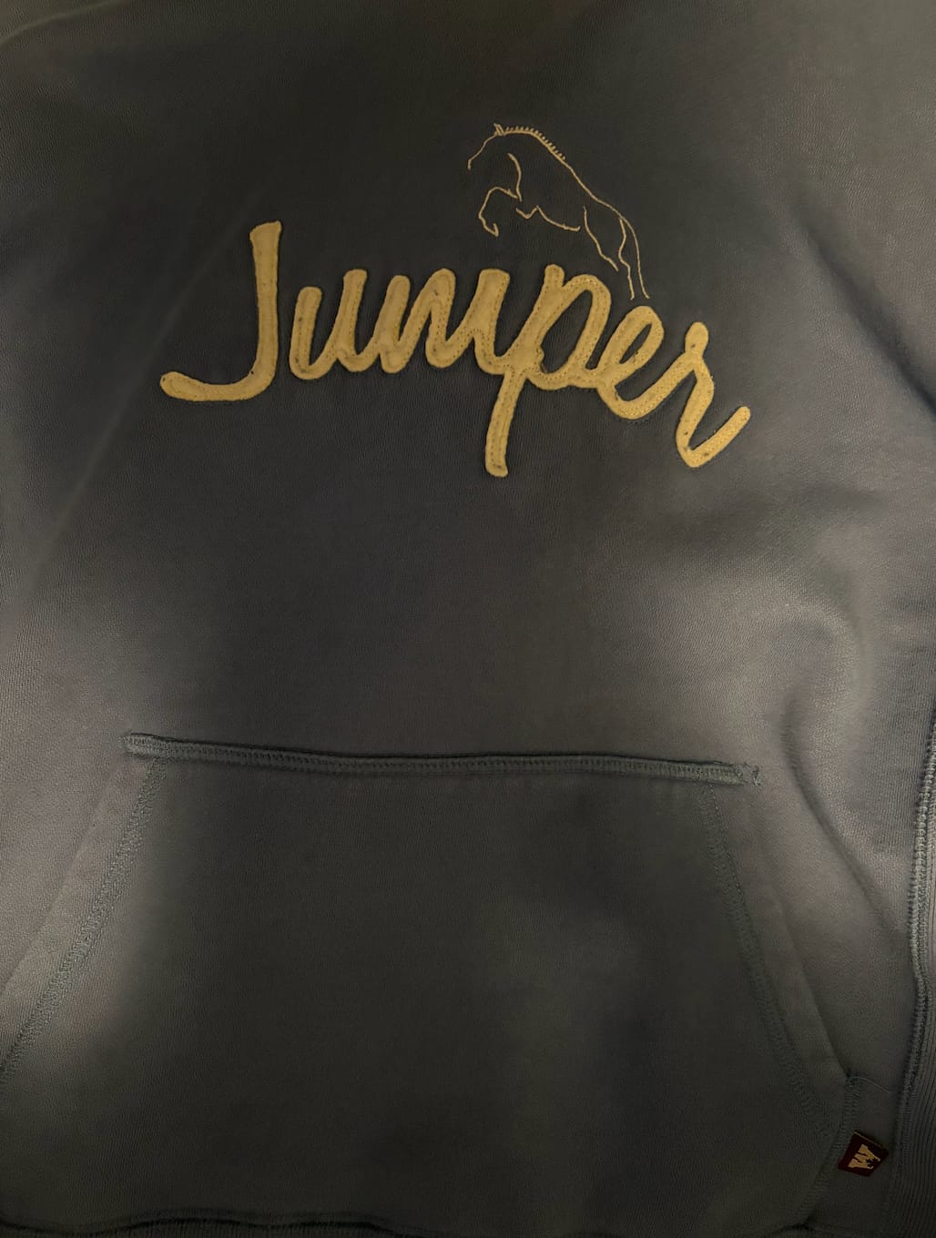 Customer photo review of Juniper University Sweatshirt Mens Medium Blue College Hoodie