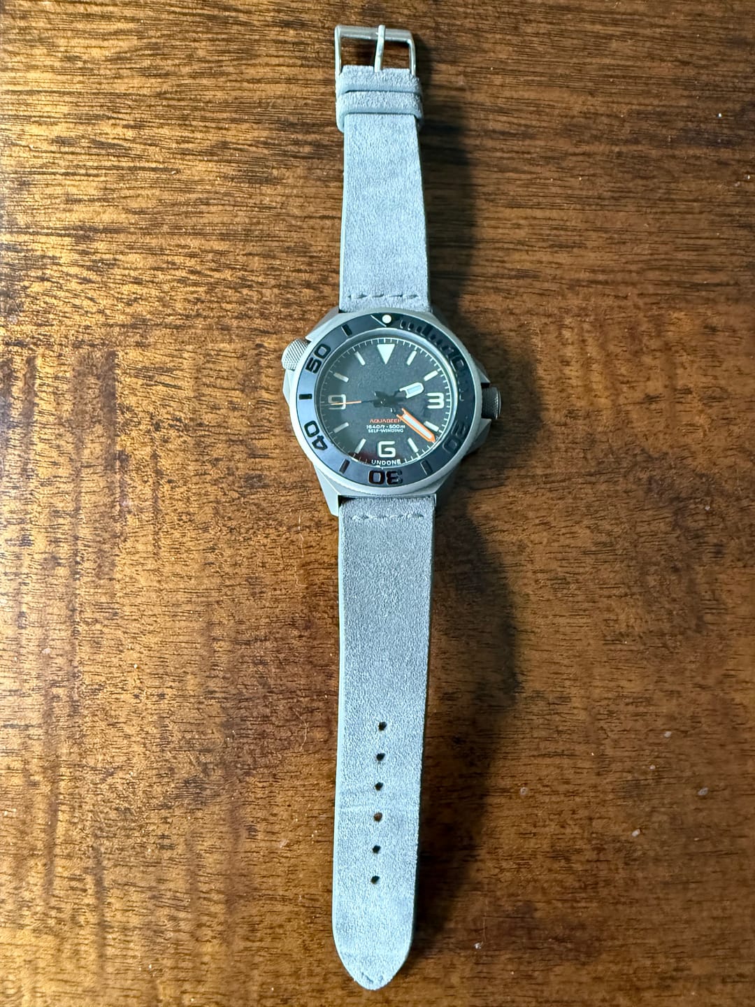 Customer photo review of Slate Grey Suede