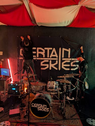 Customer photo review of Stoffbanner inkl. Druck