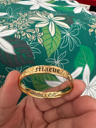 undefined review of 6mm Hali'a Heirloom Stacker Bangle (Baby to Adult Sizes) image 1 out of 1