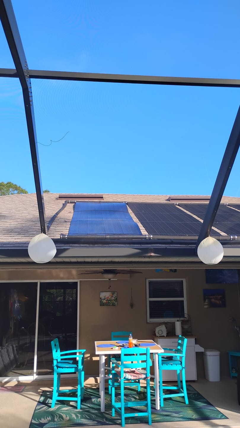 Customer photo review of Highest Performing Design - Universal Solar Pool Heater Panel Replacement - 15-20 Year Life Expectancy