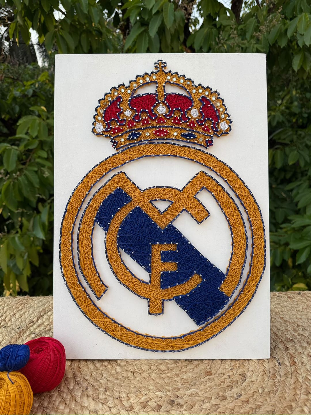 Customer photo review of Artsy- Customised Mini Nameplate String Art