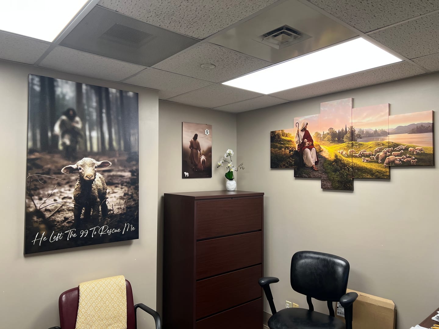 Customer photo review of He Counts The Stars And Calls Them All By Name Psalm 147:4 Wall Art Canvas