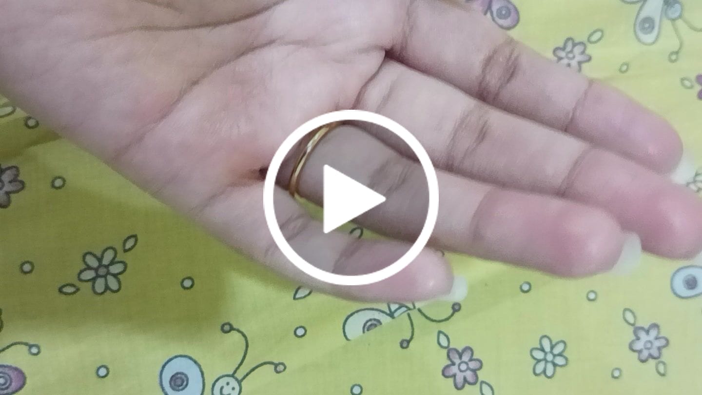 Customer video review of Sparkling Serenity Gold Ring
