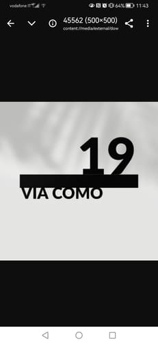 Customer photo review of Numero civico e testo sagomato modello Line 02 Alluminio