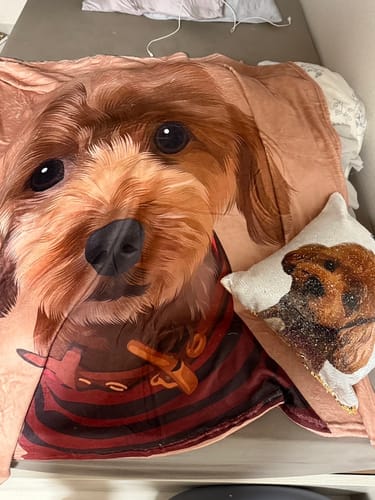 Customer photo review of Petcanvaオーダーメイド ペット似顔絵