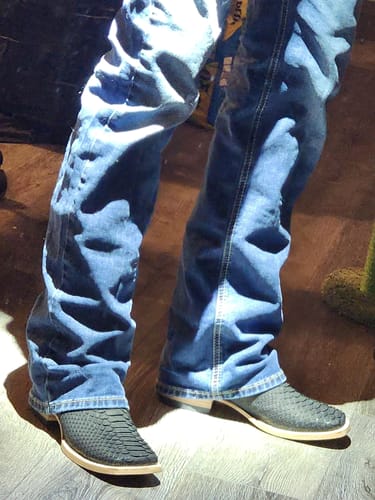 Customer photo review of Matte Black - Genuine Python Boots