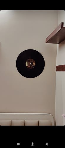 Customer photo review of CUSTOM VINYL RECORDS - WALL DECOR