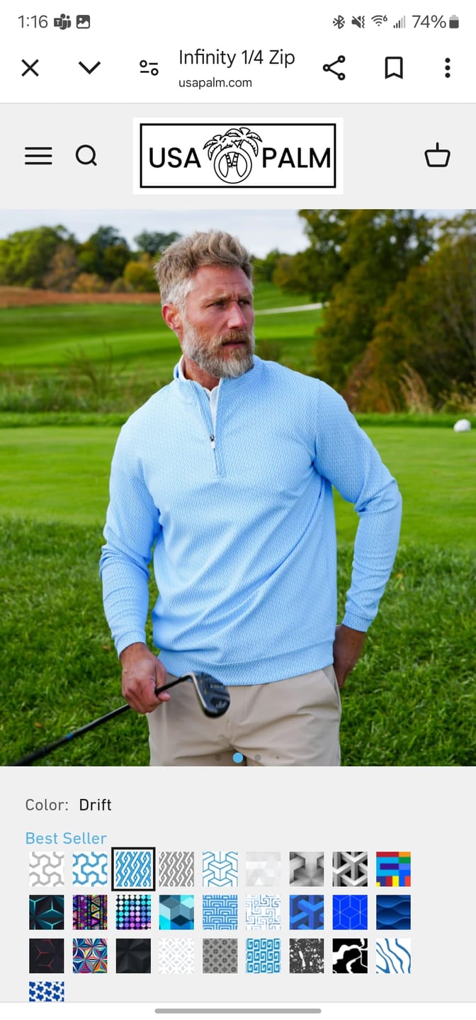 Customer photo review of Cloud 1/4 Zip