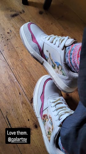 Customer photo review of The Creation of Adam Sneakers