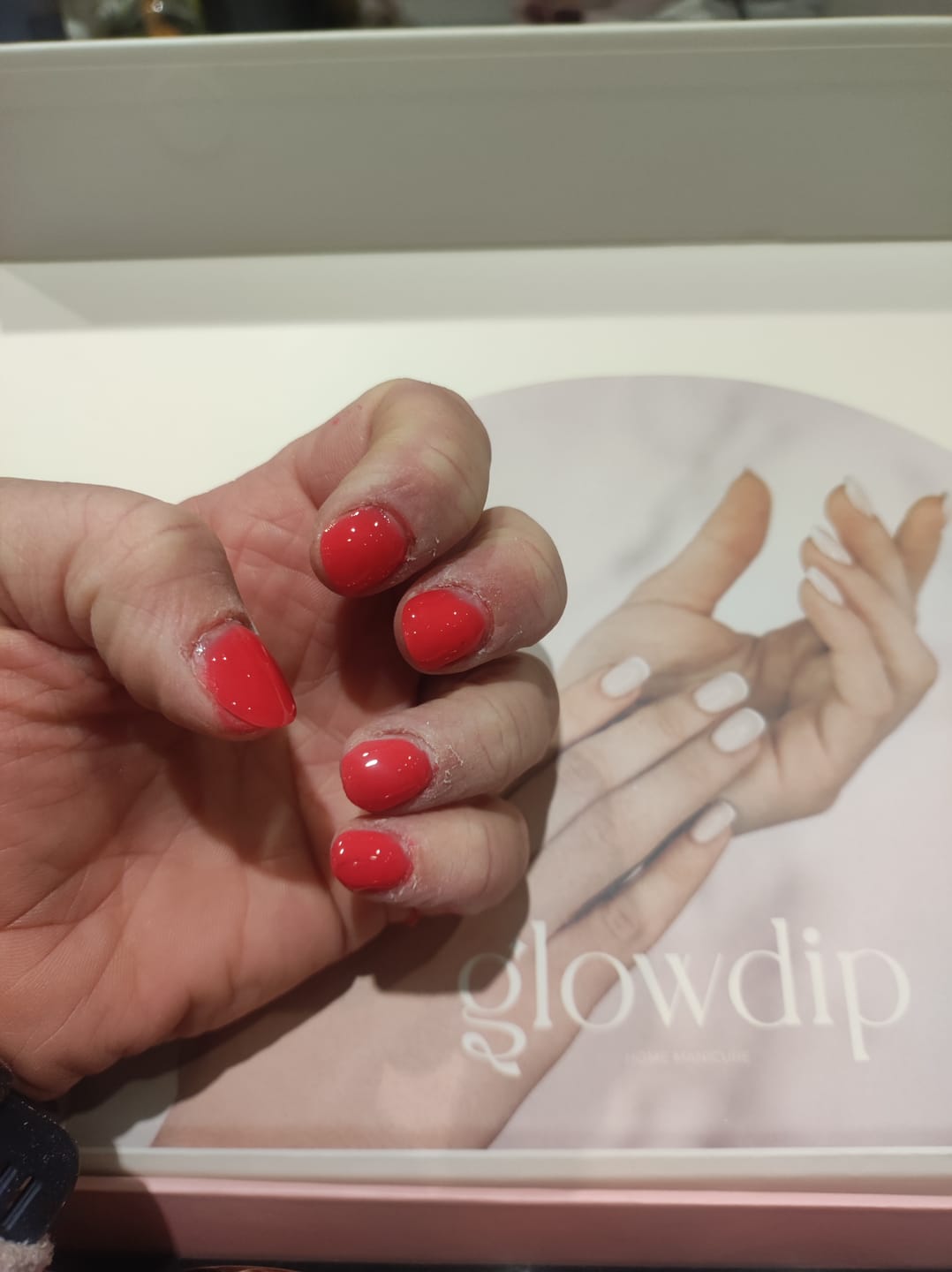 Customer photo review of Violet Sand Dipping Powder