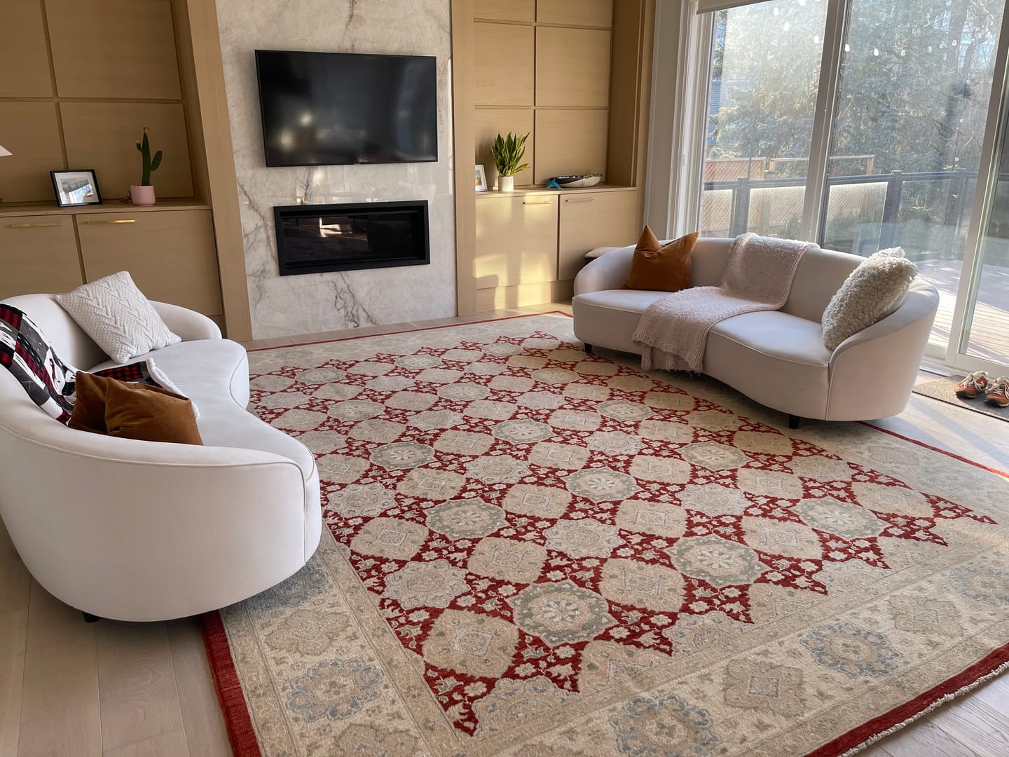 Customer photo review of Ziegler Rust Diamond Rug