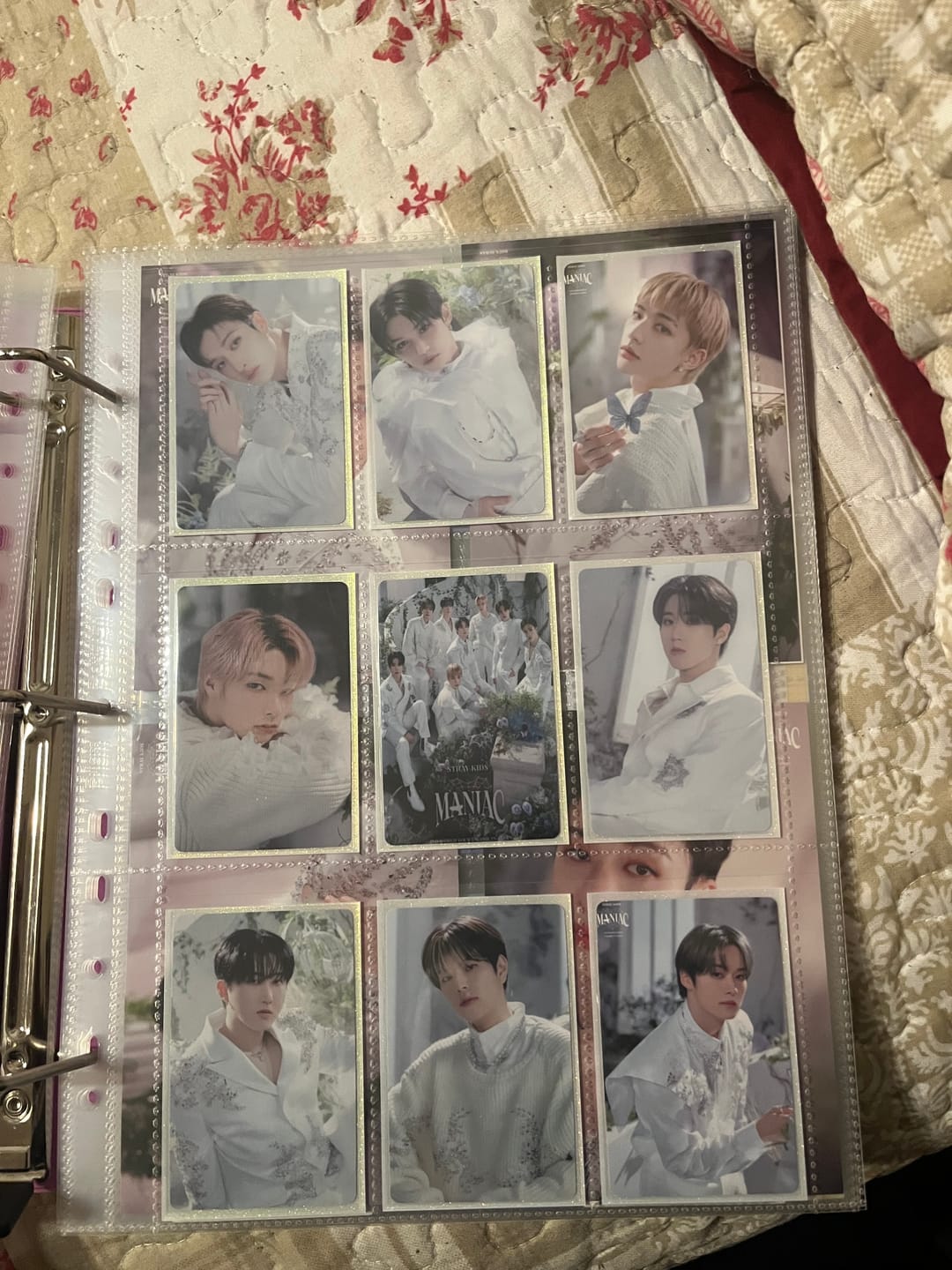Customer photo review of PREMIUM IRIDESCENT PHOTOCARD SLEEVES - OPAL