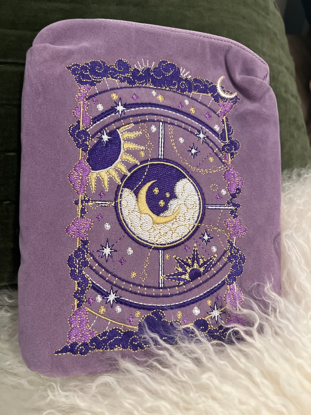 Customer photo review of Otherworldly E-Reader Sleeve - Lilac
