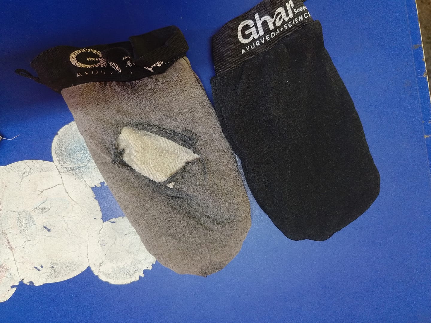 Customer photo review of Exfoliating Body Glove