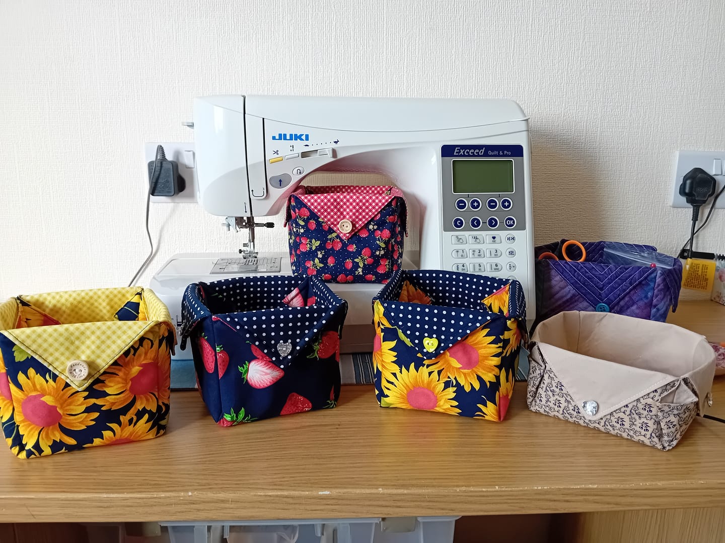 Customer photo review of Strawberry Rose & Hubble Cotton Poplin Fabric