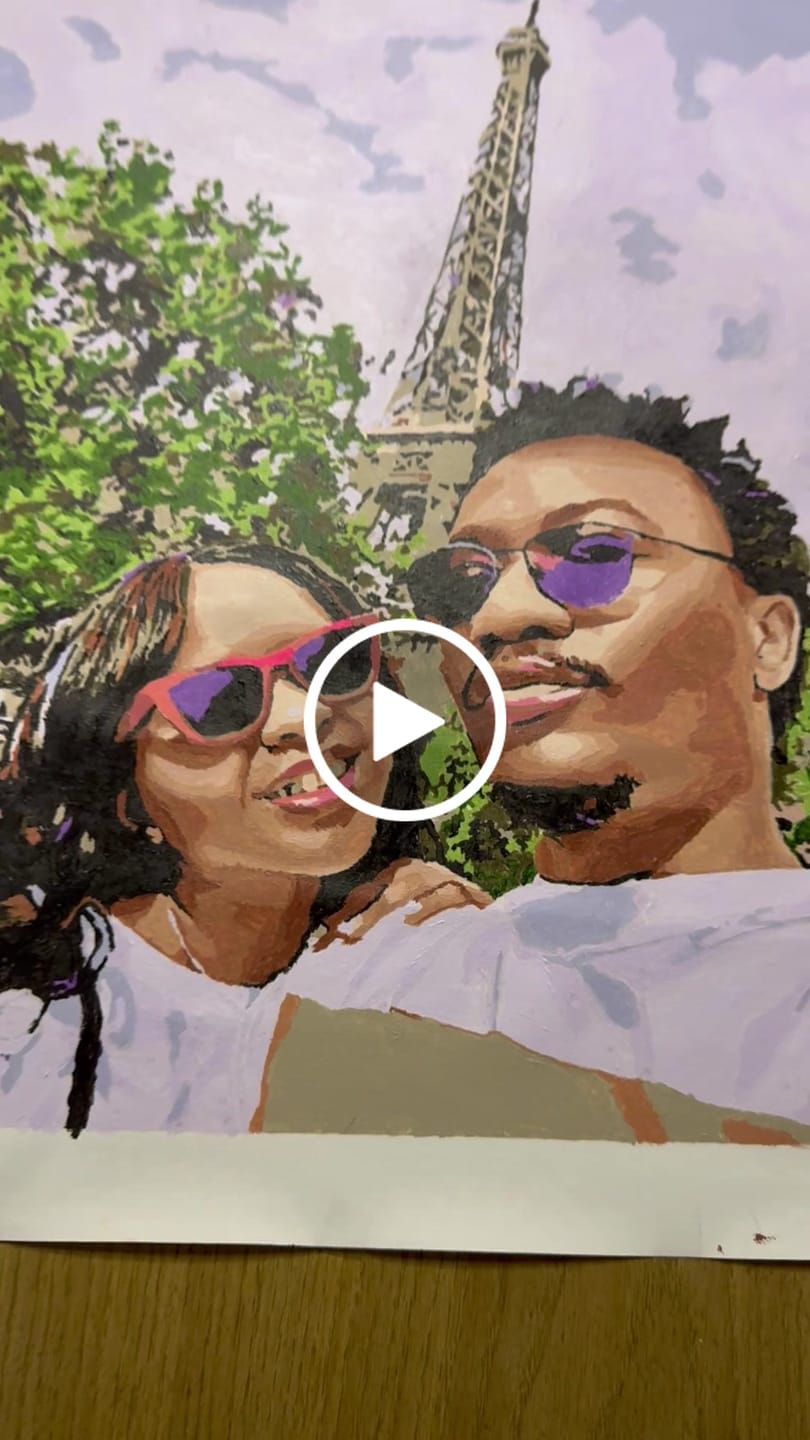 Customer video review of Paint by Number Kit