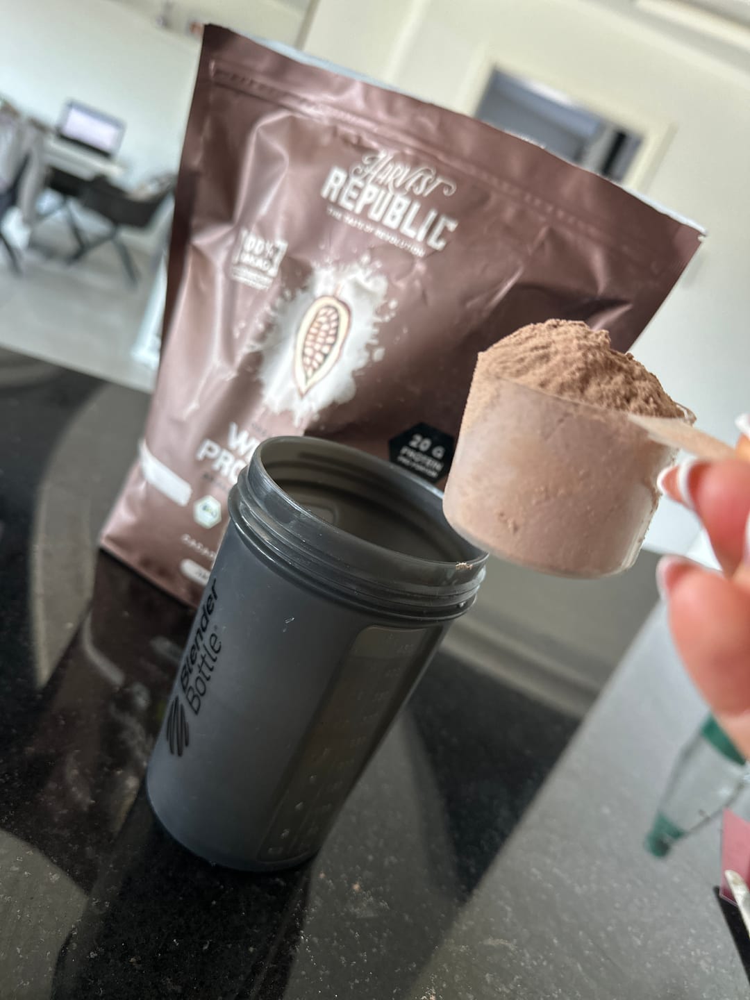 Customer photo review of Whey Protein - Cacao