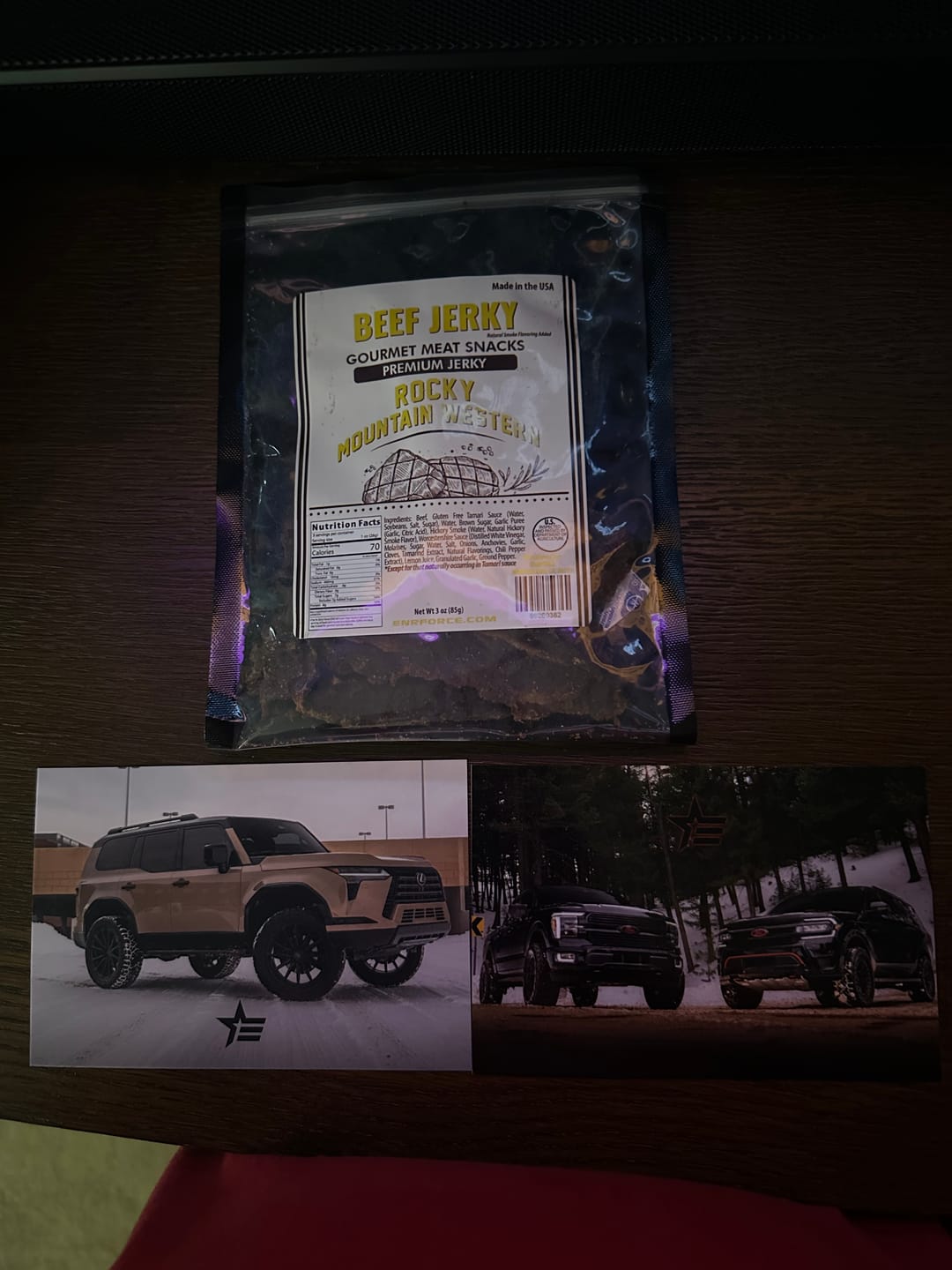Customer photo review of Gourmet Premium Beef Jerky