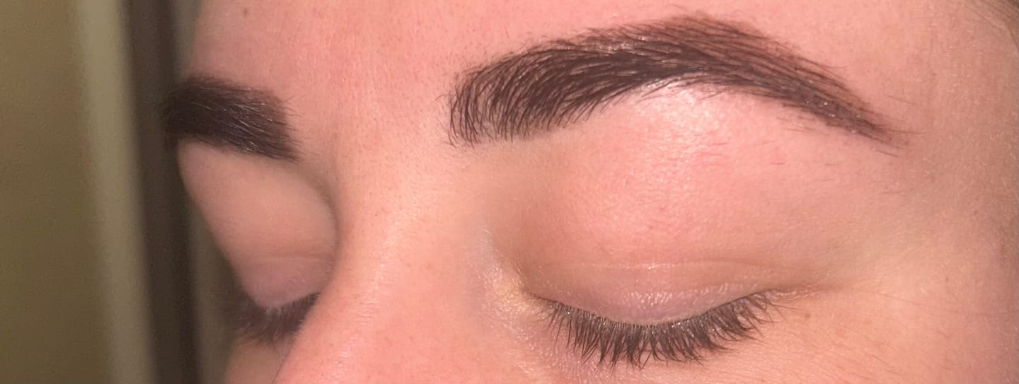 Customer photo review of DIY Henna Brow Kit