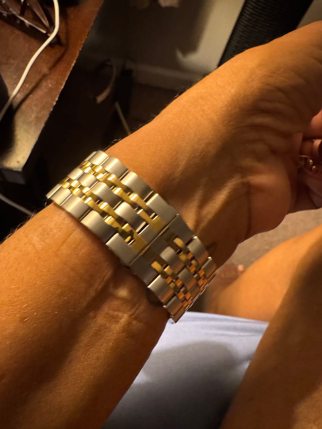 Customer photo review of Themis Stainless Band