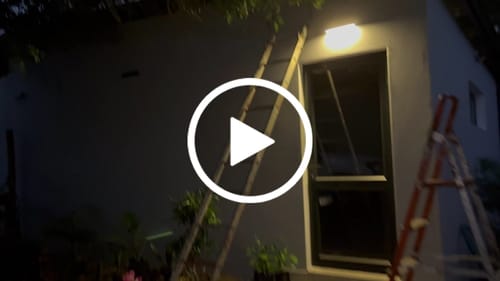Customer video review of Solar Wall Light with Motion Sensor